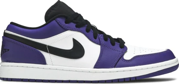 Air Jordan 1 Low White Court Purple