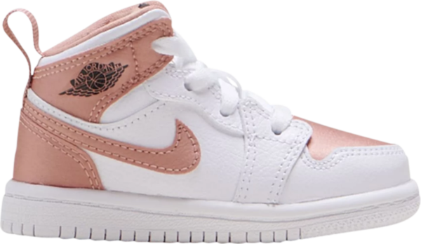 Air Jordan 1 Mid TD 'White Rose Gold'
