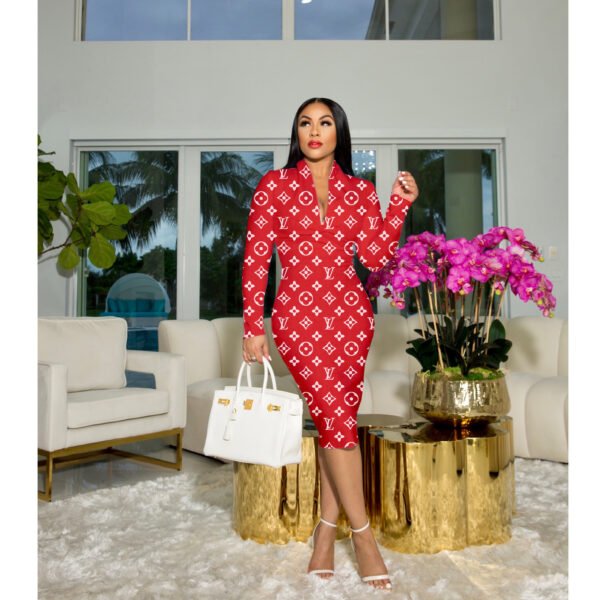 VESTIDO LV ROJO