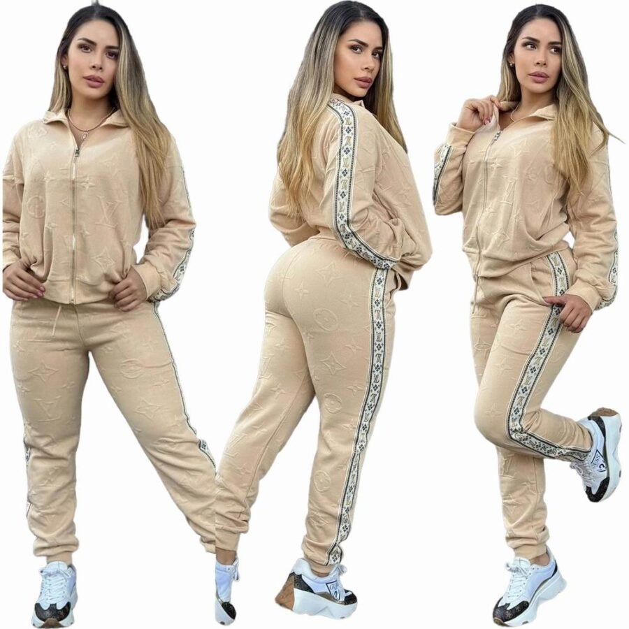 Set LV CREMA MANGA LARGA