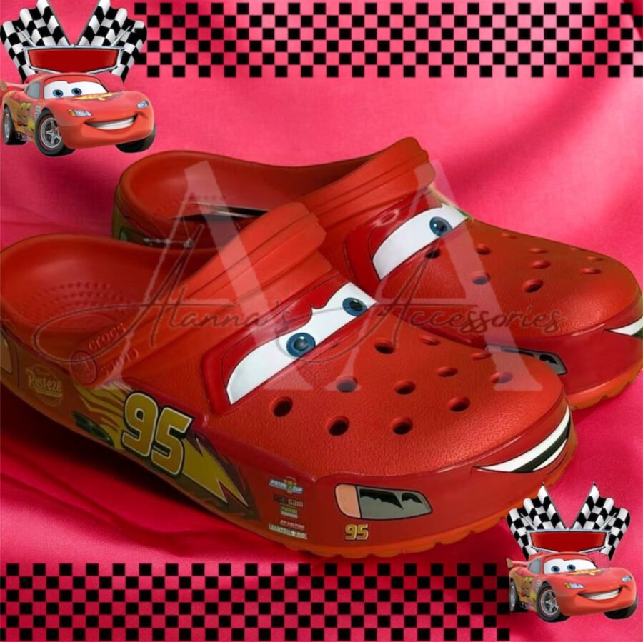 Crocs cars Rojo❤️🤍🖤