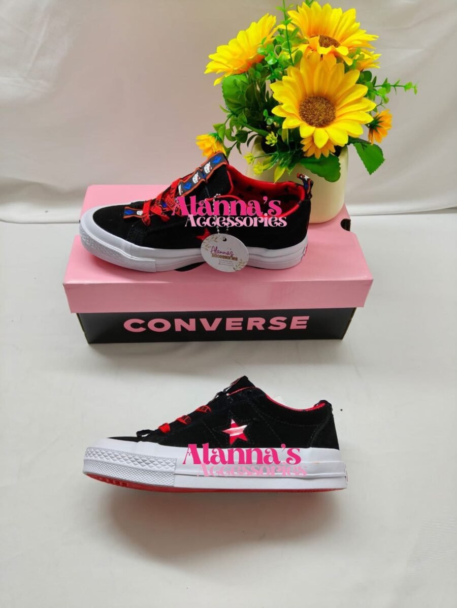 Hello Kitty Converse😍❤️🤍🖤 - Image 2