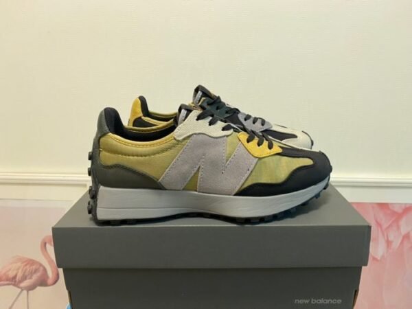 NB 327🖤💛👟🩶