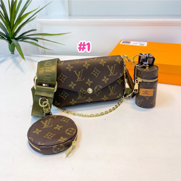 Cross body LV, incluye mini wallet